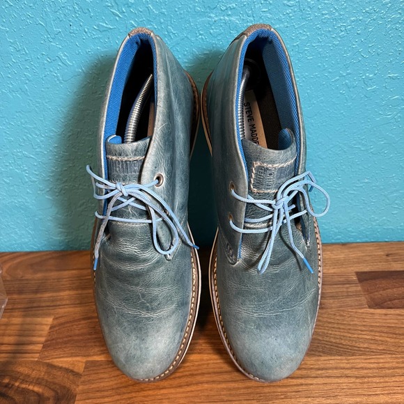Steve Madden Original Ltd. Edition Blue Leather Boot | Mens 9 main image 4